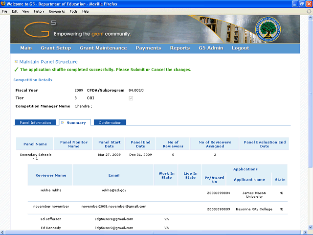 Screen image of this step