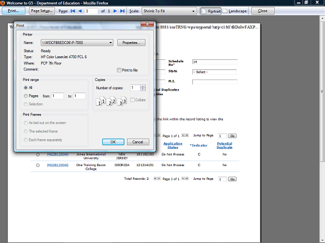 Screen image of this step