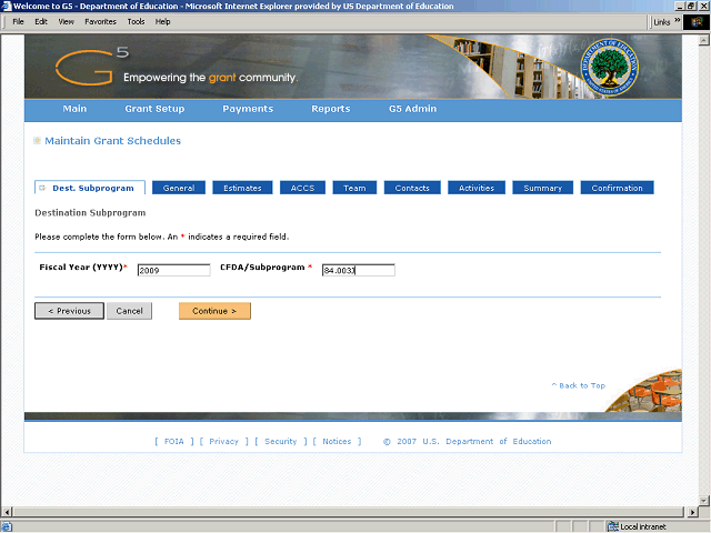 Screen image of this step
