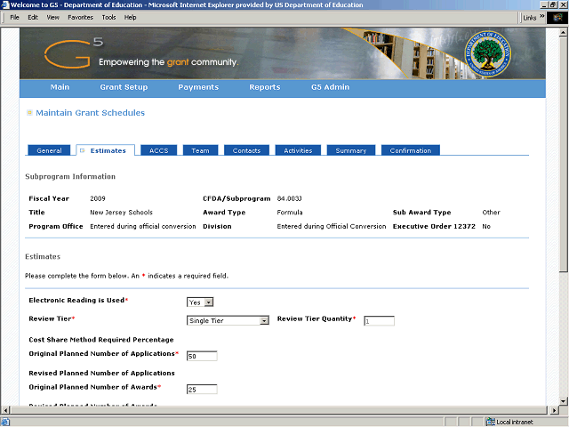 Screen image of this step