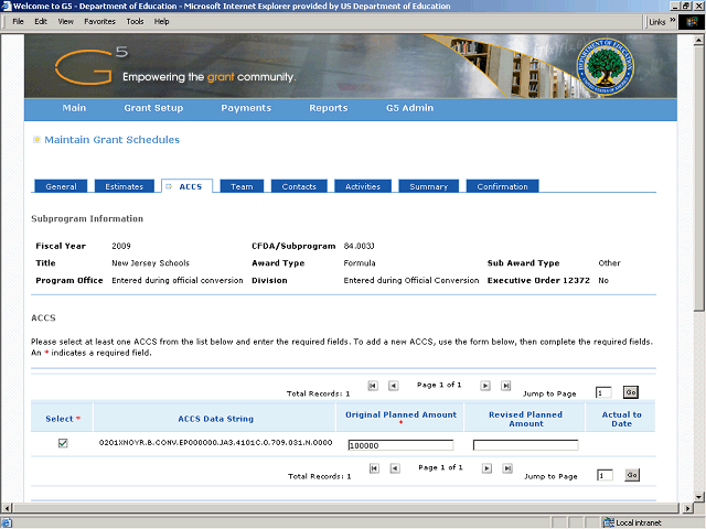 Screen image of this step