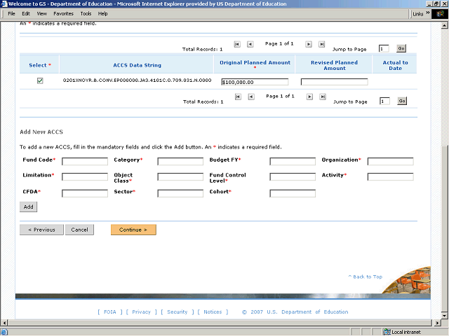 Screen image of this step