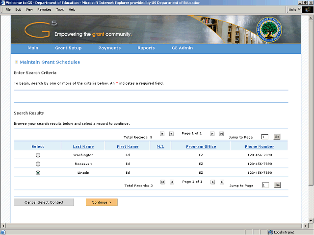 Screen image of this step