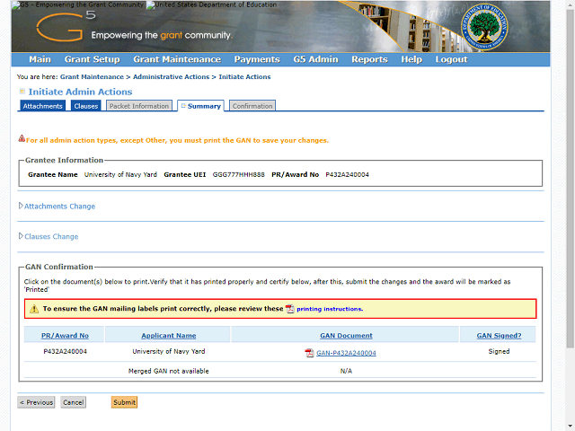 Screen image of this step