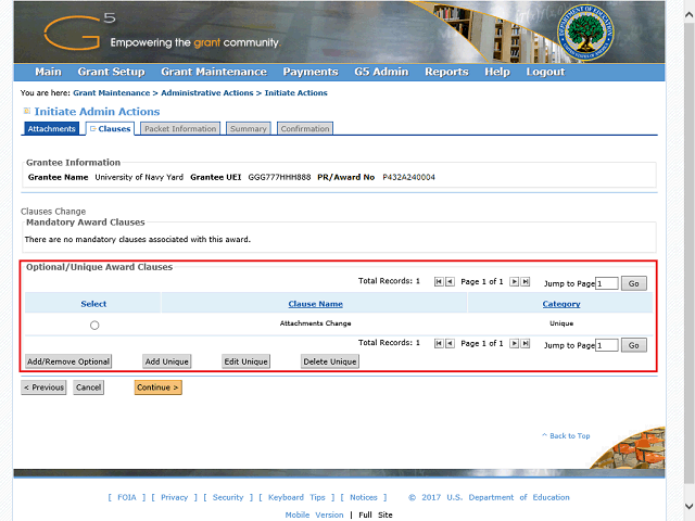 Screen image of this step