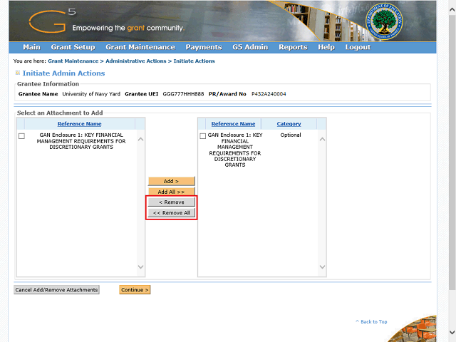 Screen image of this step