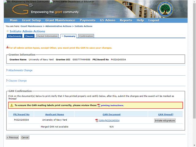 Screen image of this step