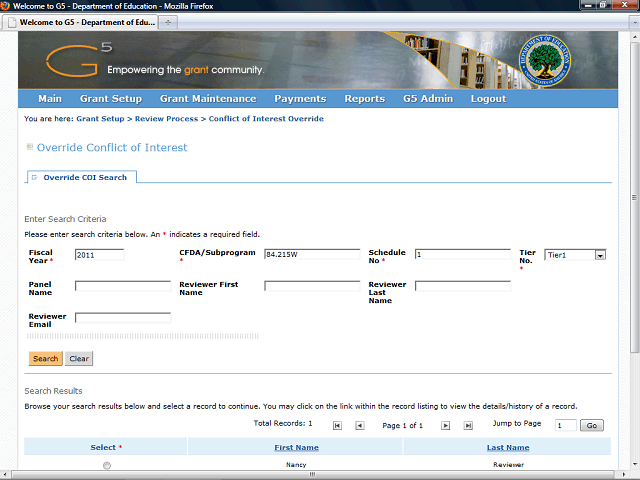 Screen image of this step