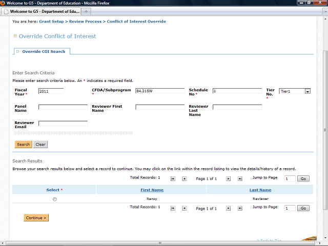 Screen image of this step