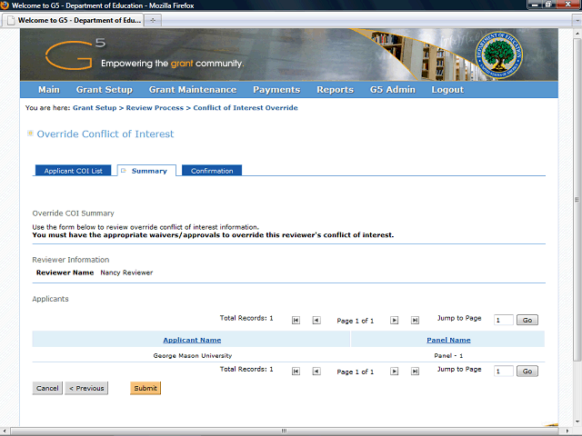 Screen image of this step