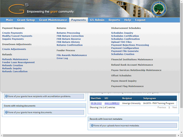 Screen image of this step