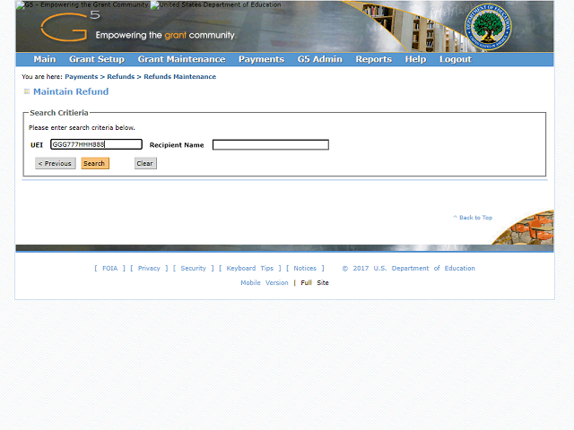 Screen image of this step