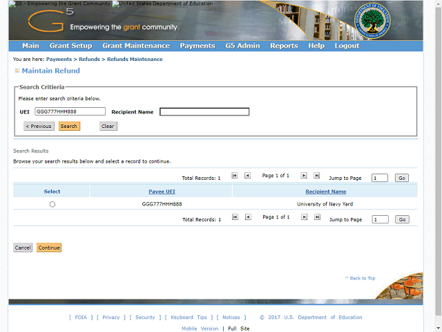 Screen image of this step
