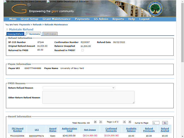 Screen image of this step