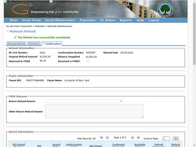 Screen image of this step