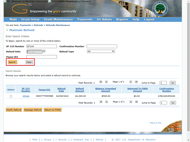 Screen image of this step
