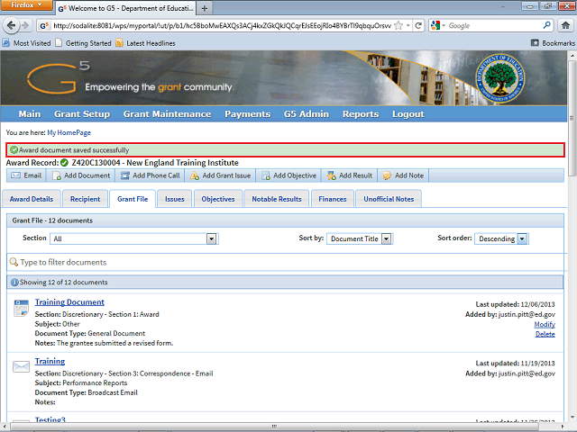 Screen image of this step