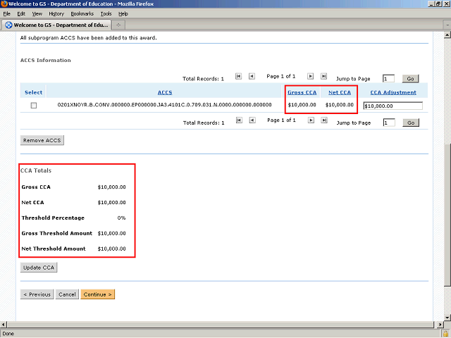 Screen image of this step