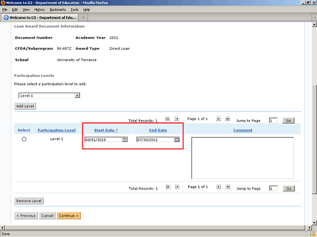 Screen image of this step