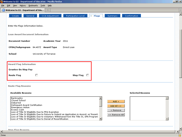 Screen image of this step