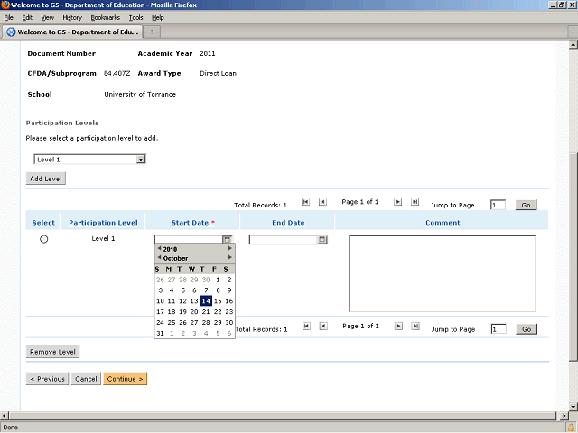 Screen image of this step