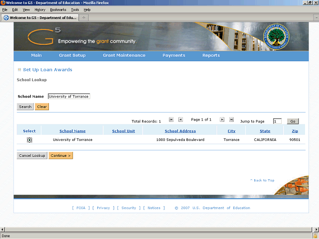 Screen image of this step