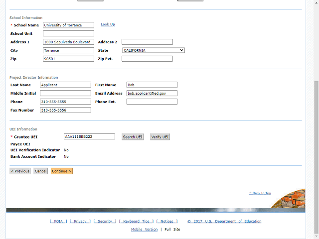 Screen image of this step