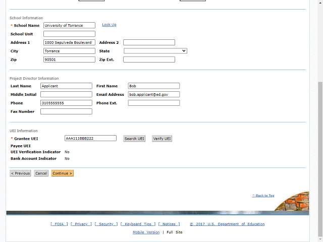 Screen image of this step
