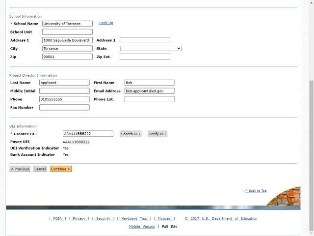 Screen image of this step