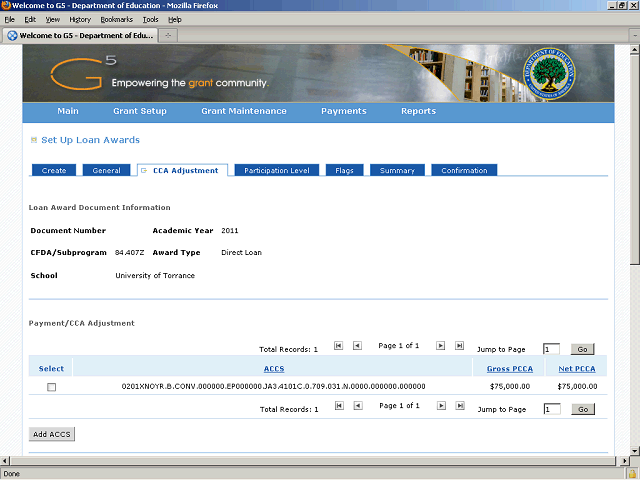 Screen image of this step
