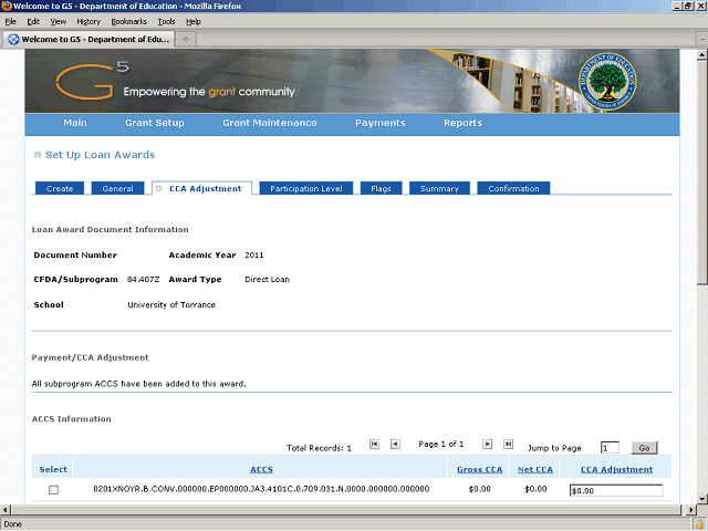Screen image of this step