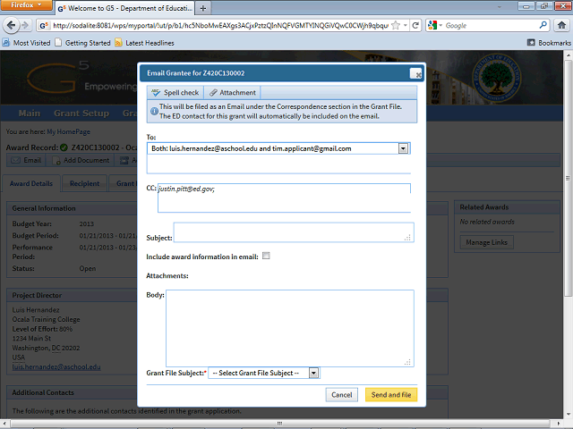 Screen image of this step