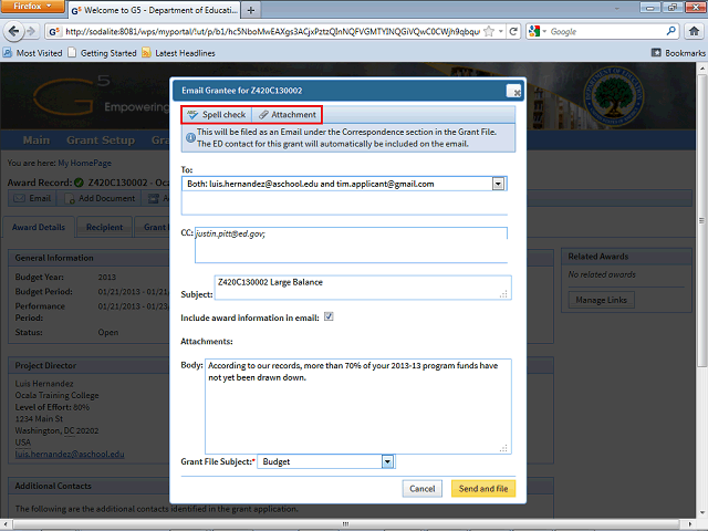 Screen image of this step