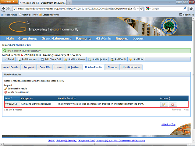 Screen image of this step