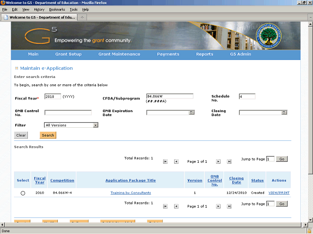 Screen image of this step