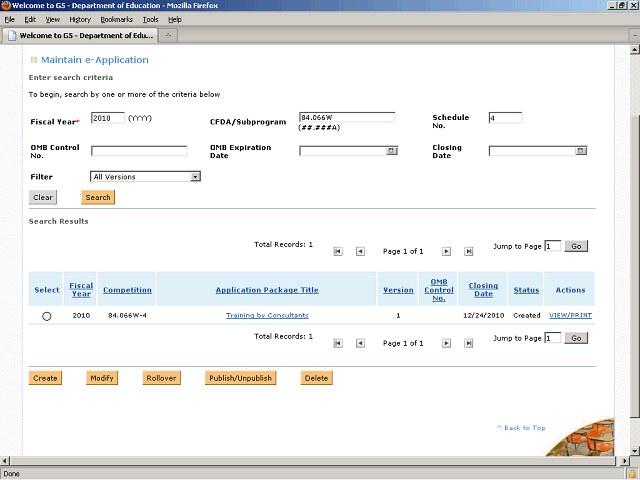 Screen image of this step