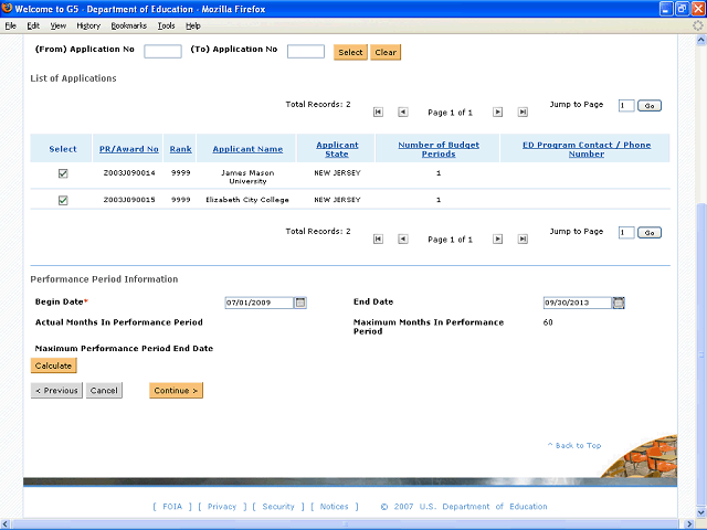 Screen image of this step