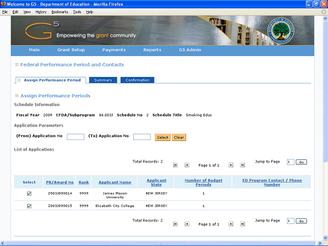 Screen image of this step