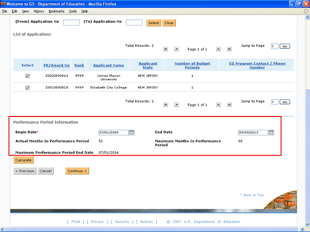 Screen image of this step