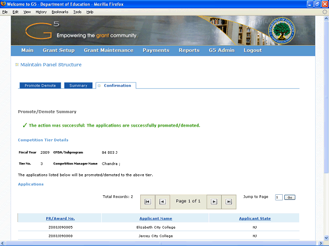 Screen image of this step
