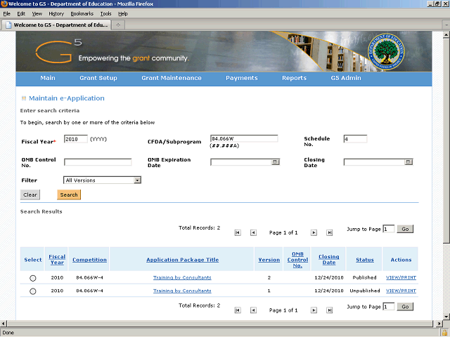 Screen image of this step