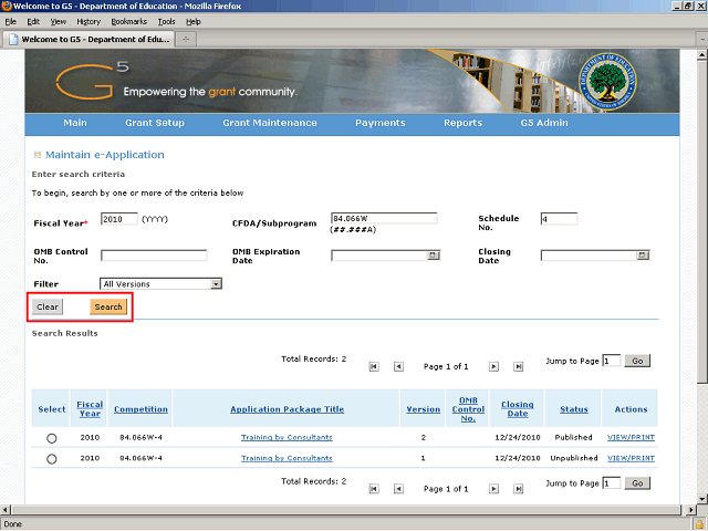 Screen image of this step