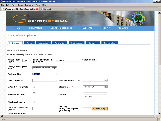 Screen image of this step