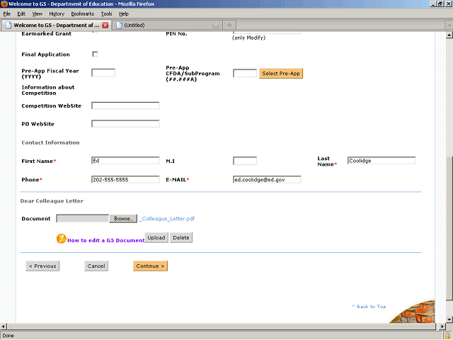 Screen image of this step