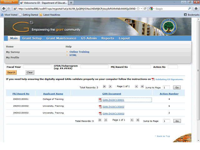 Screen image of this step