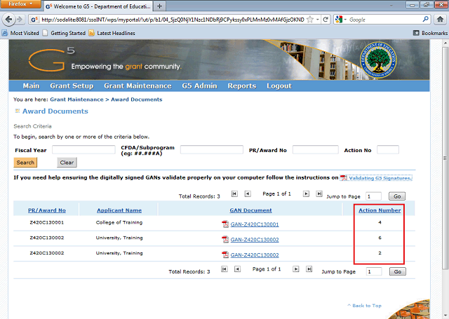 Screen image of this step