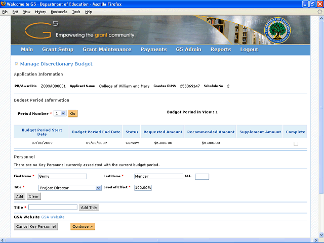 Screen image of this step