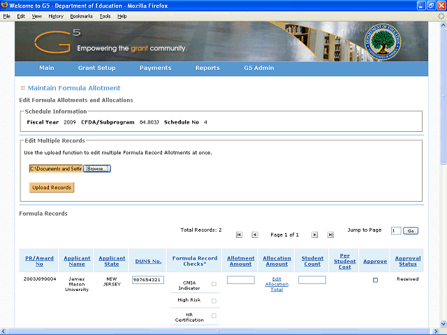 Screen image of this step