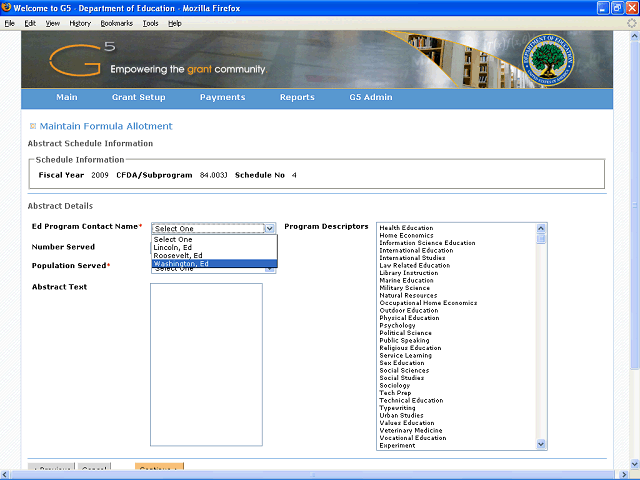 Screen image of this step