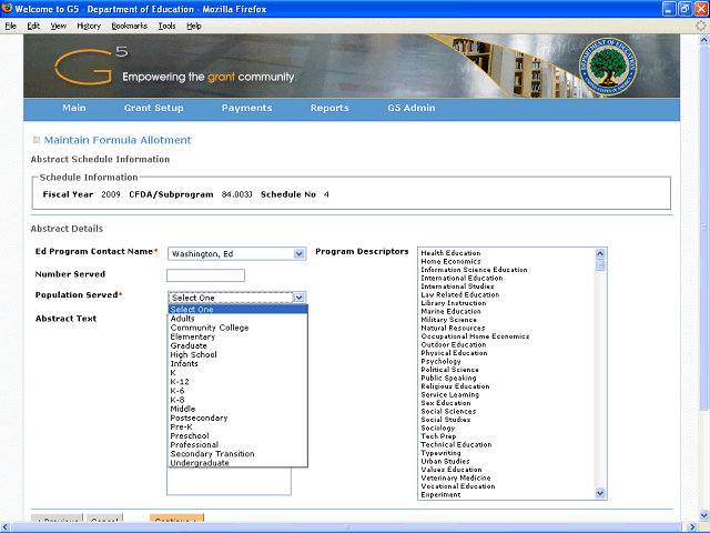 Screen image of this step